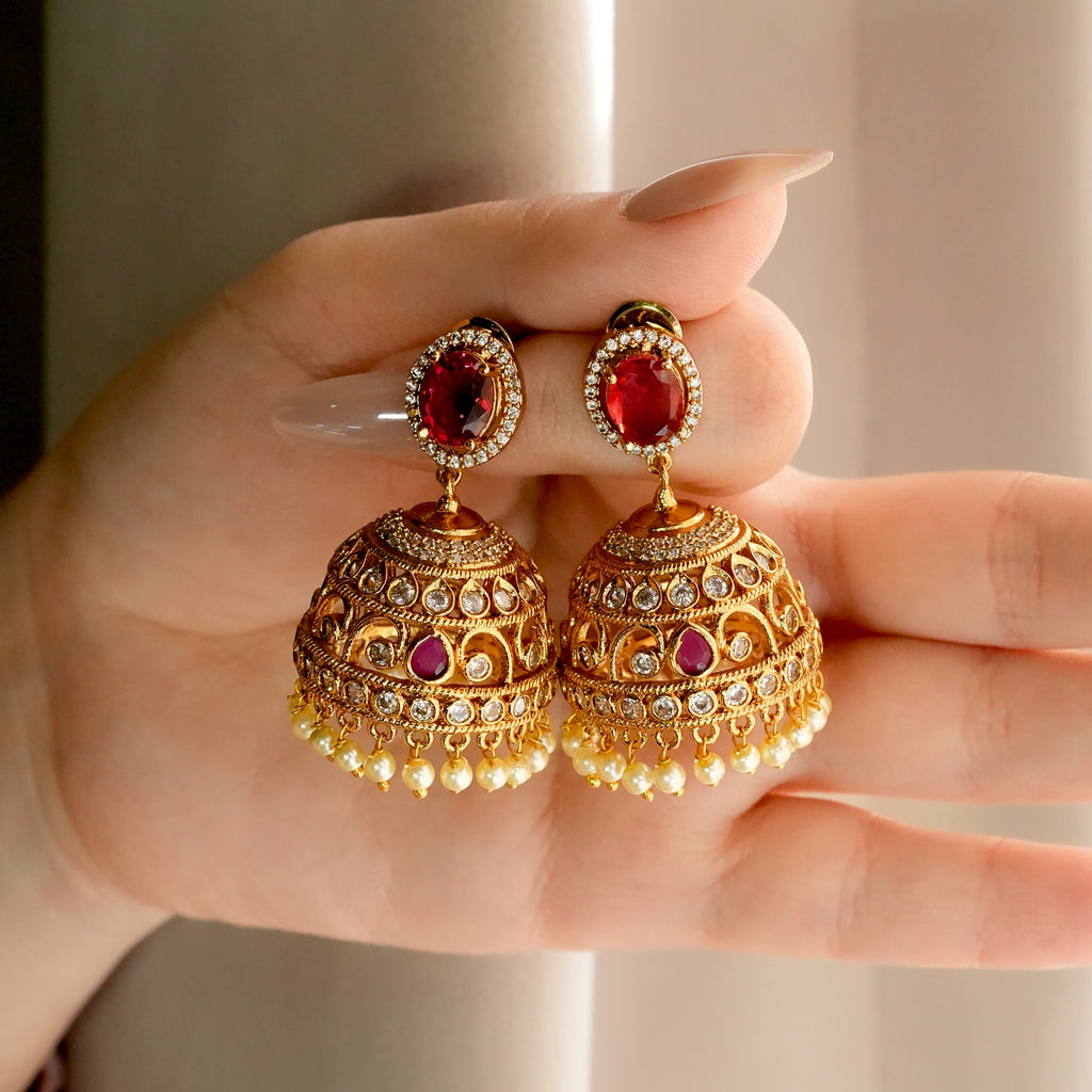 Ruby Ember Jhumki