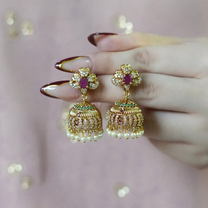 White/Pink Jhumki