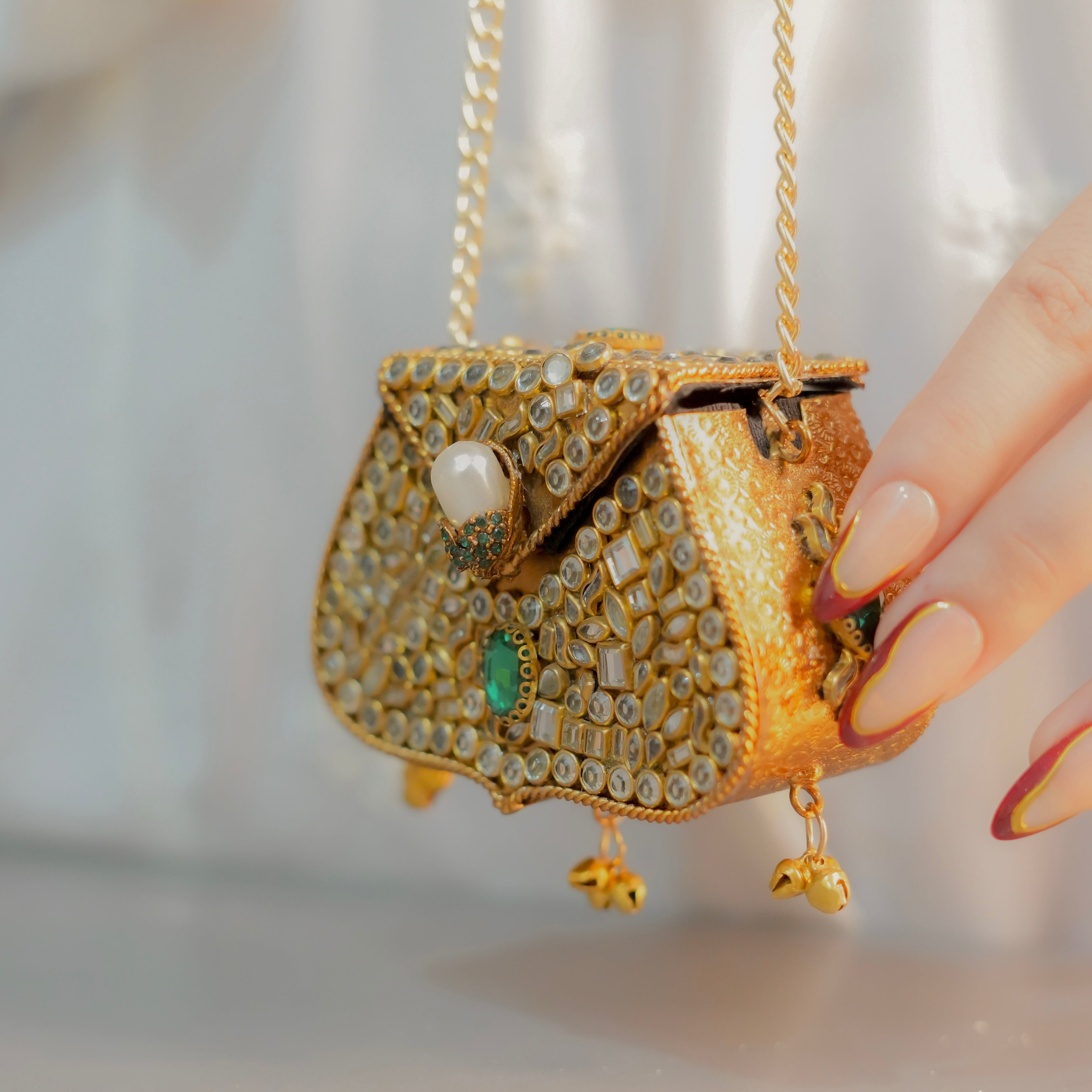 Mini Kundan Clutch