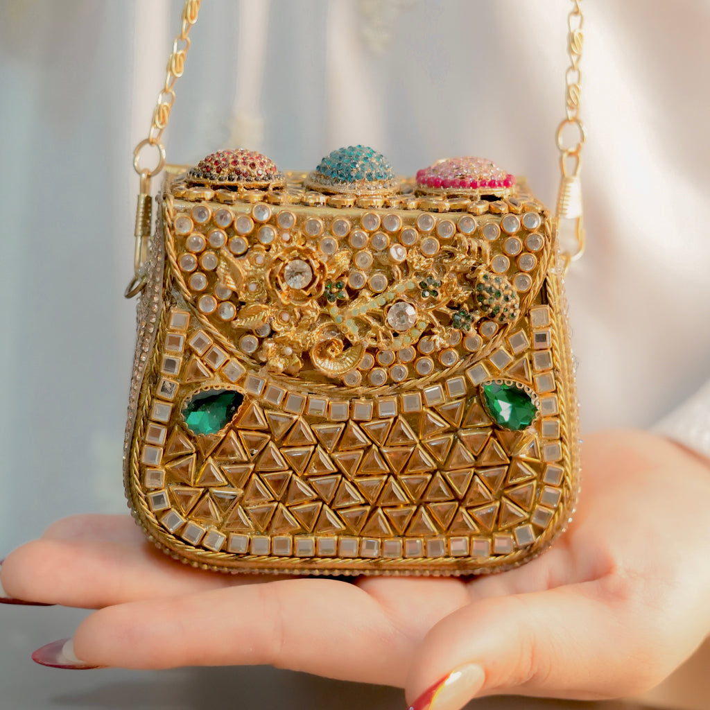 Kundan Clutch(Medium Size)