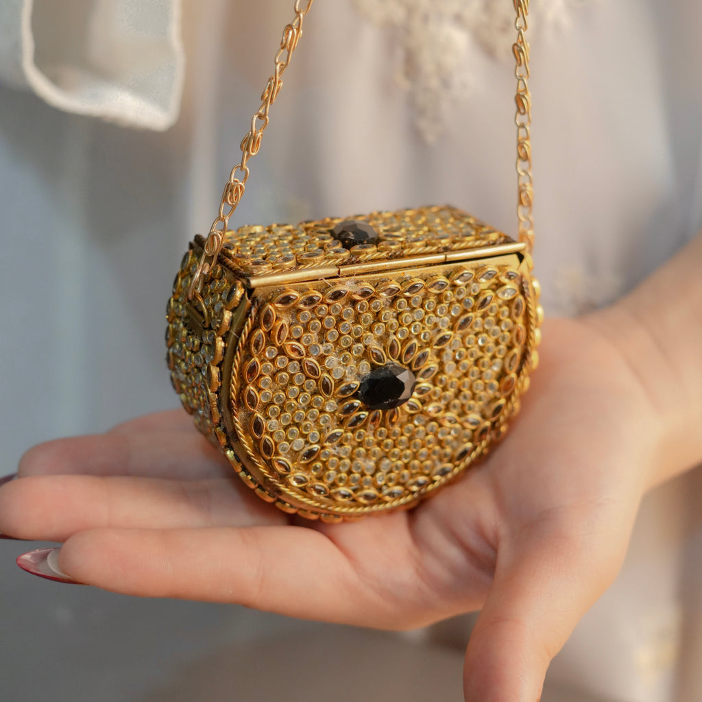Mini Kundan Clutch