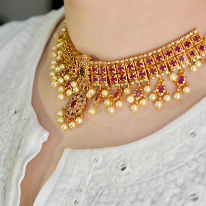 Regal Charm Necklace Set (Micro-Gold Plated)