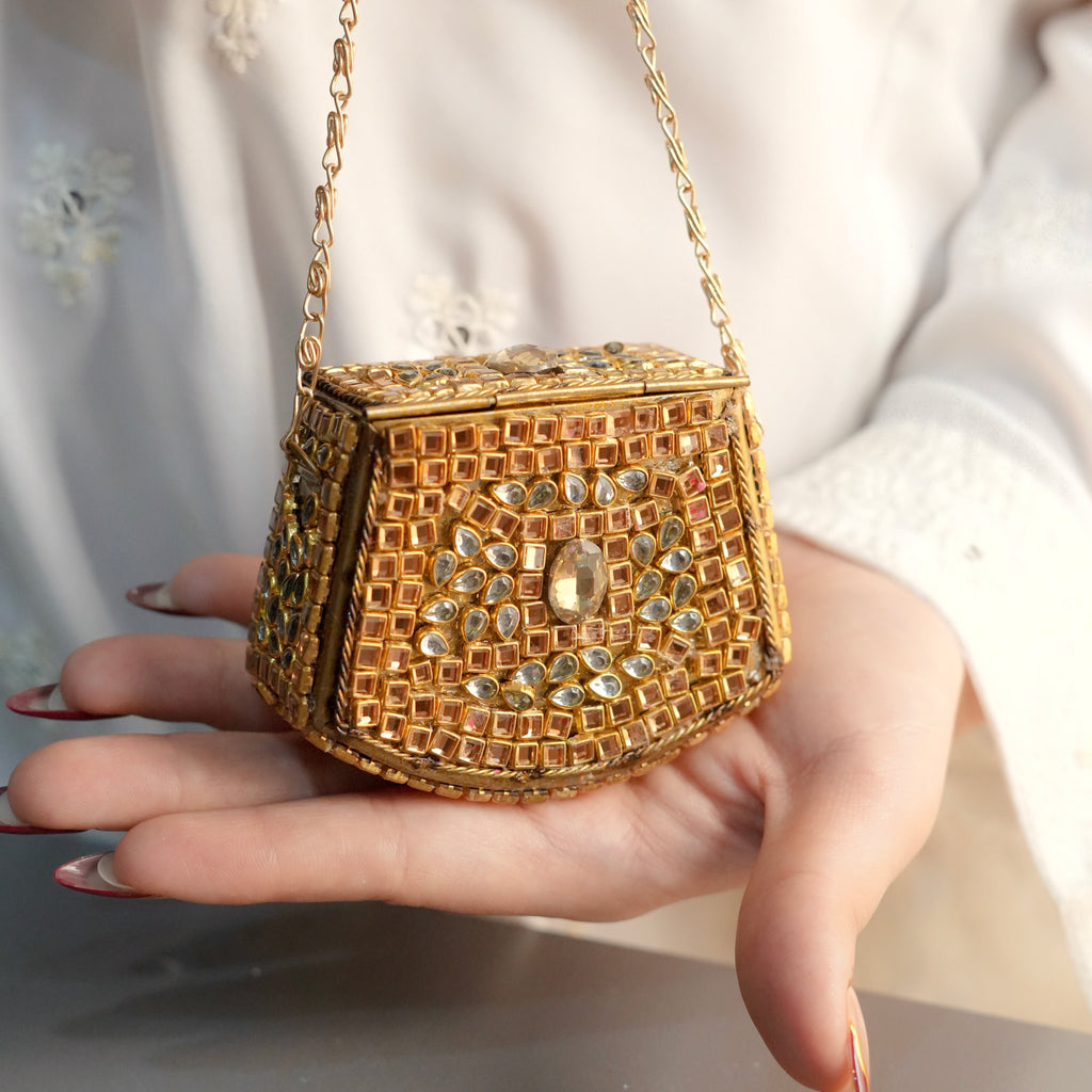 Mini Kundan Clutch