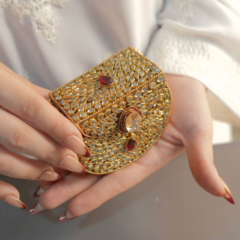 Mini Kundan Clutch