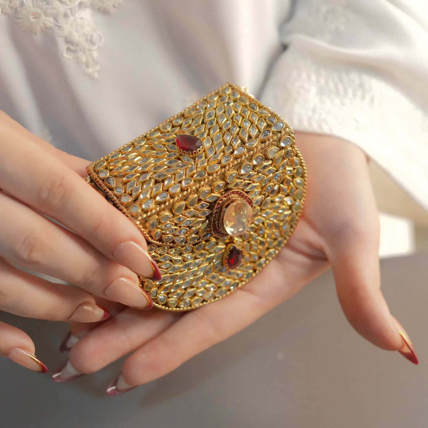 Mini Kundan Clutch
