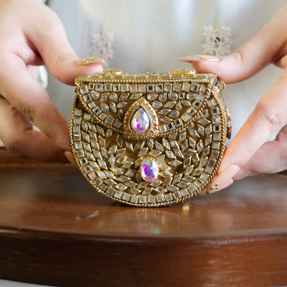 Mini Kundan Clutch