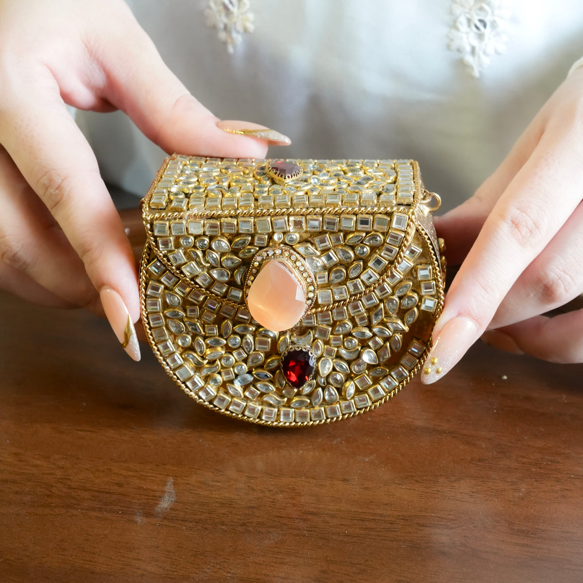 Mini Kundan Clutch