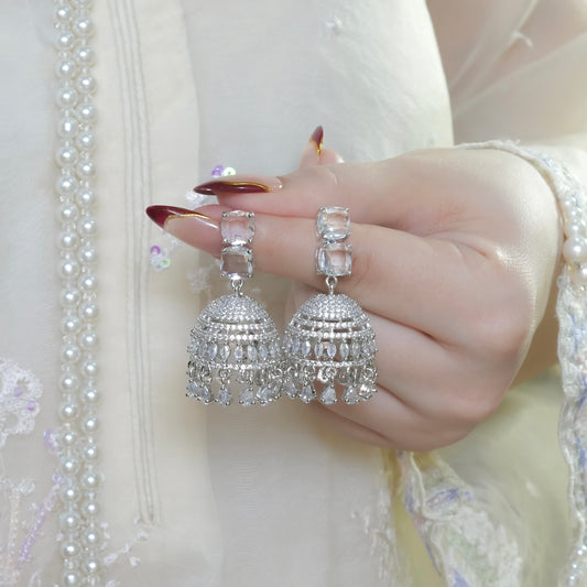 Silver Jhumki