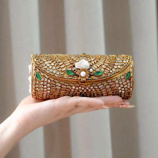 Royal Glam Kundan Clutch
