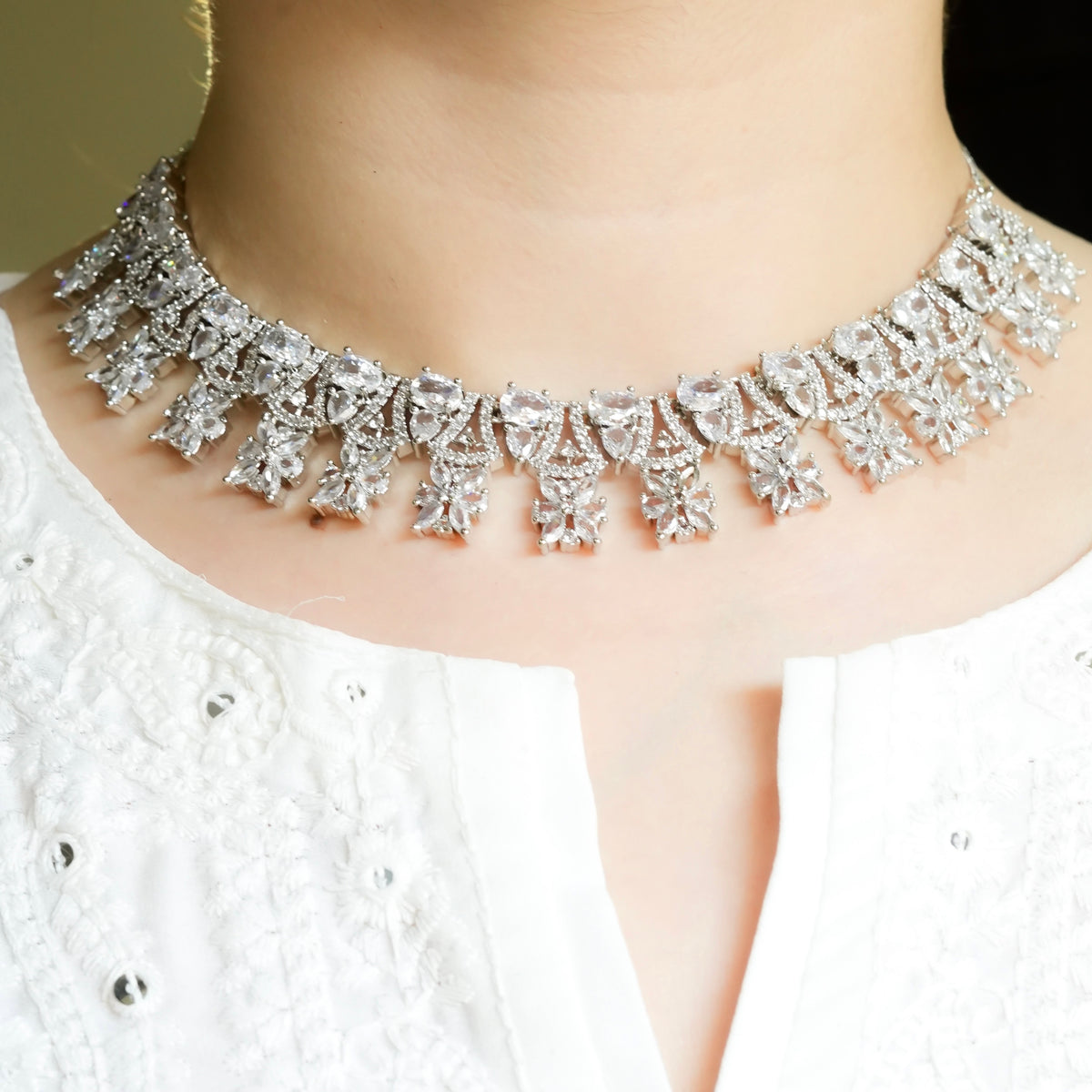 Crystal Glow Necklace Set