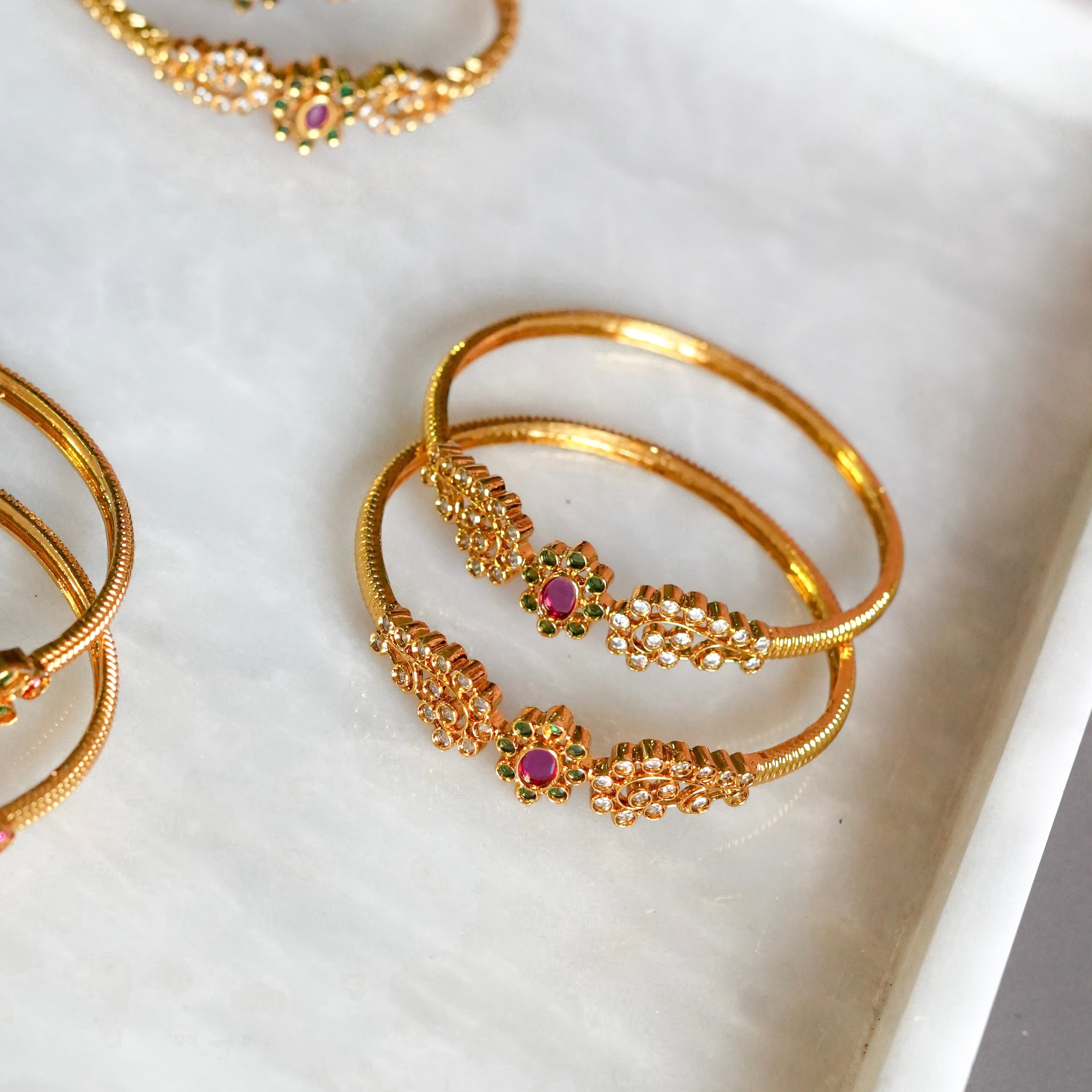 Golden Grace Cuff Pair (2.8)
