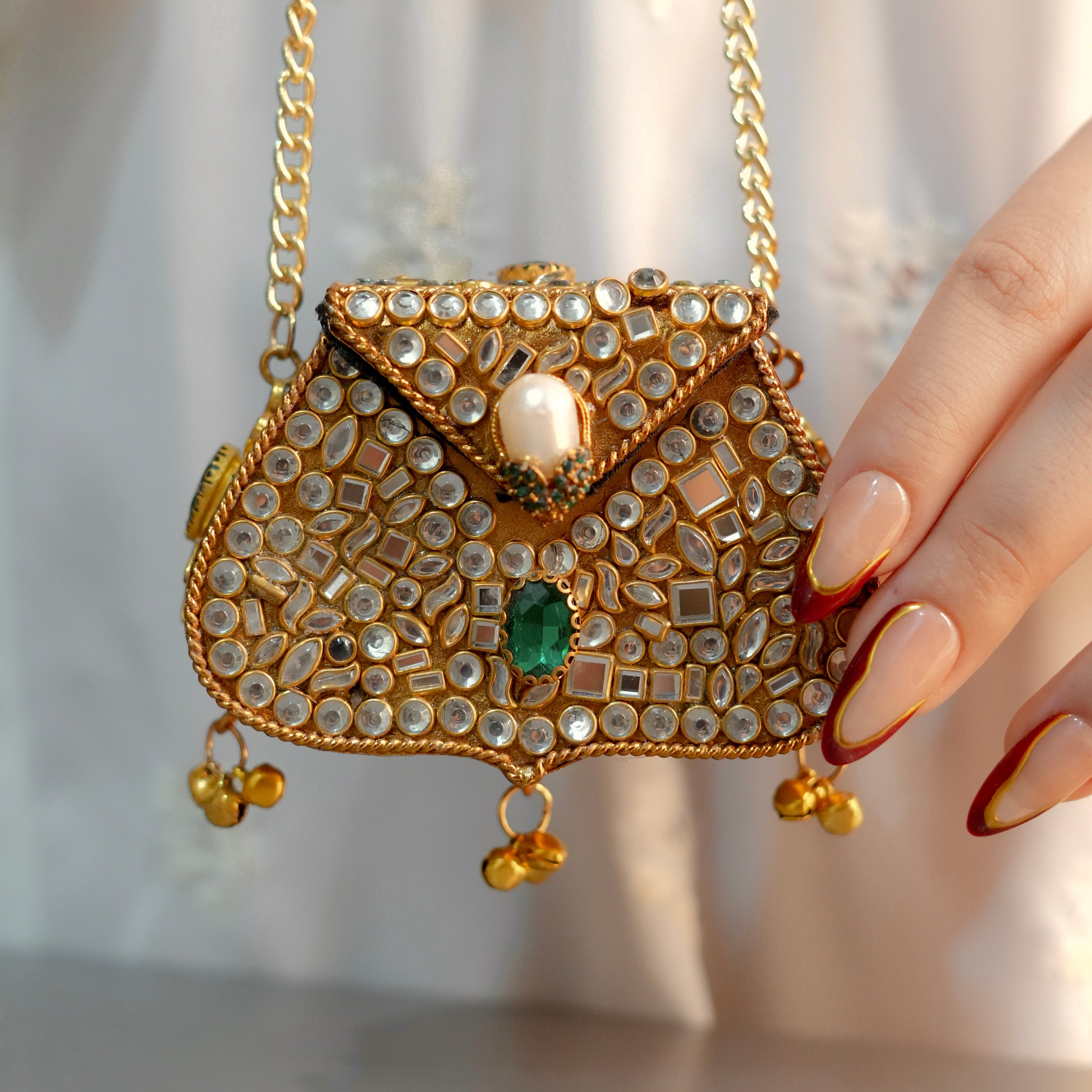 Mini Kundan Clutch
