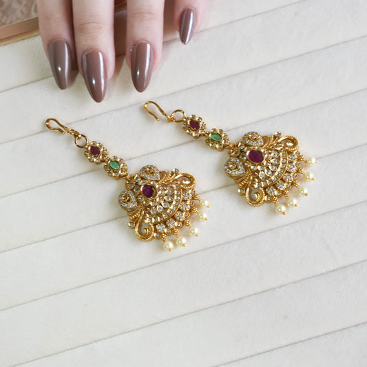 Gold Plated Maang Teeka