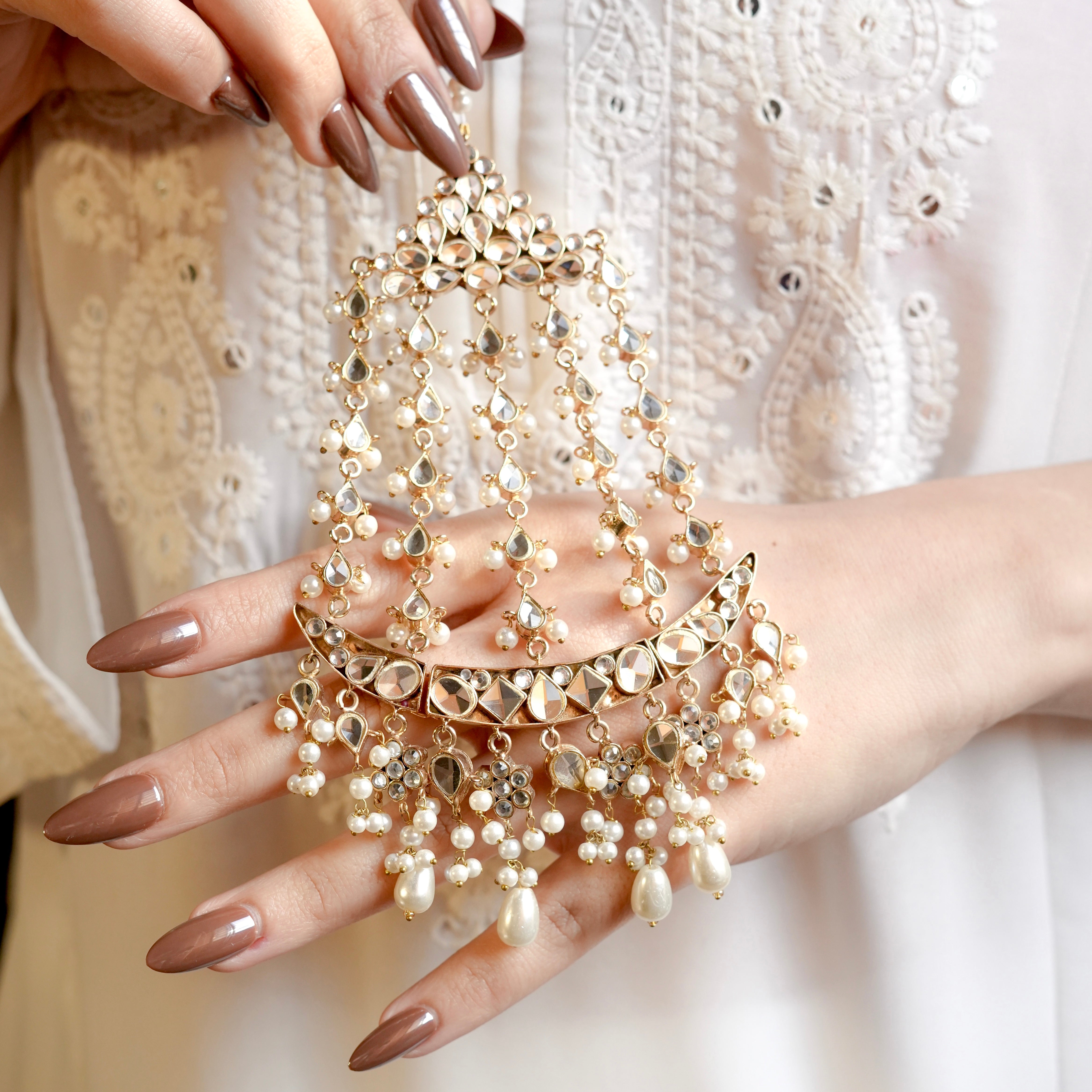 Jhumar White pearl