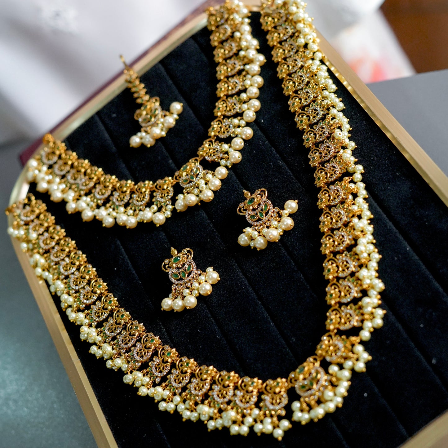 Royal Bridal Set(only Malaa Set) (Micro-Gold Plated)
