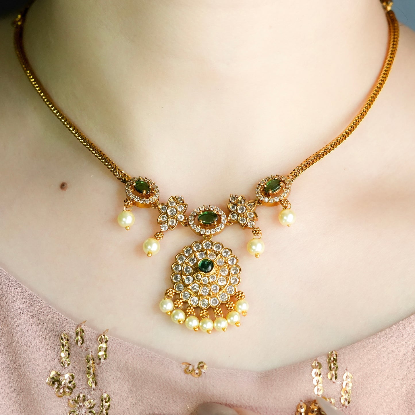 Charm Necklace Set (Micro-Gold Plated)