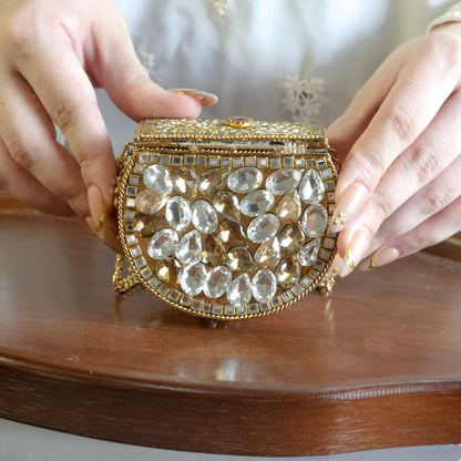 Mini Kundan Clutch