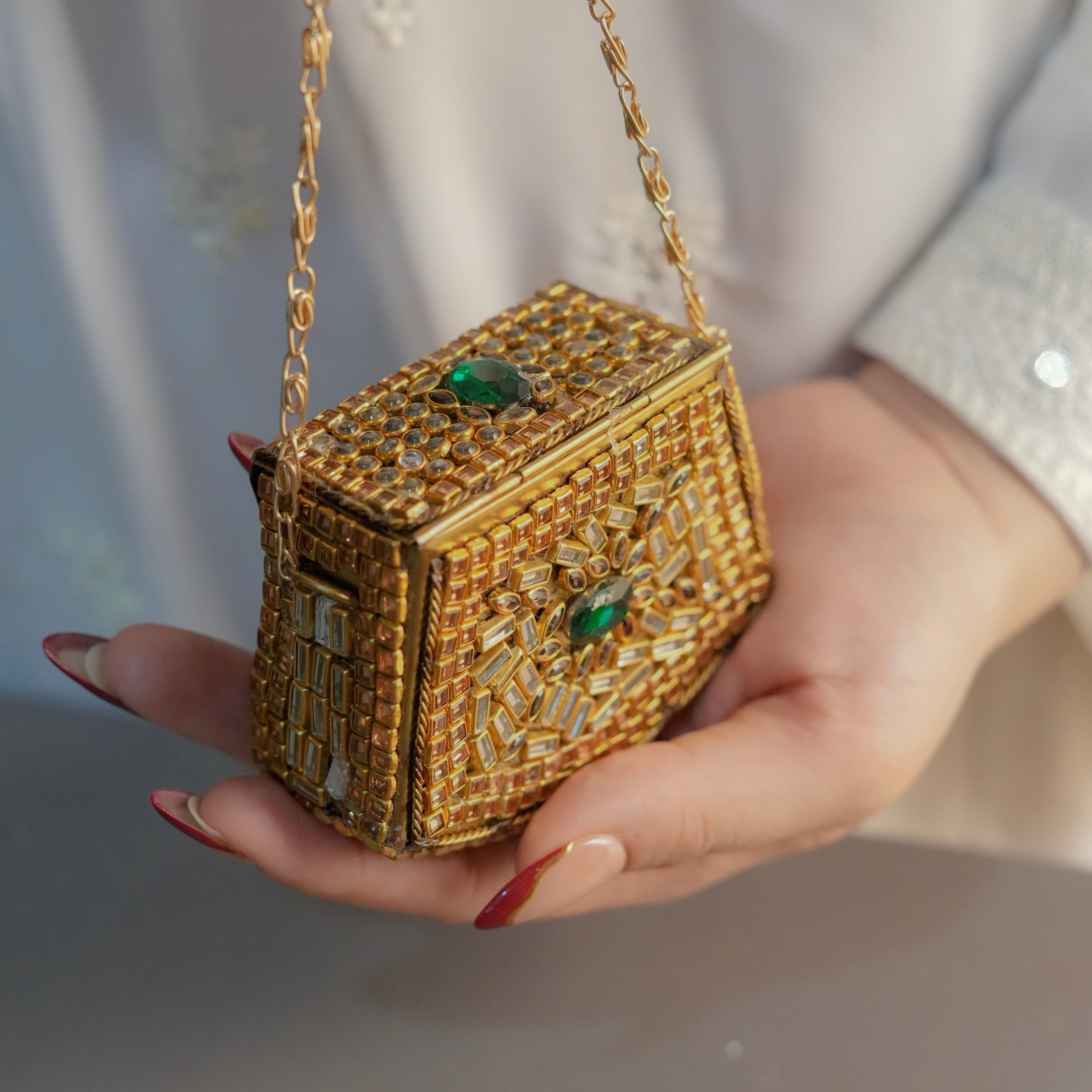 Mini Kundan Clutch