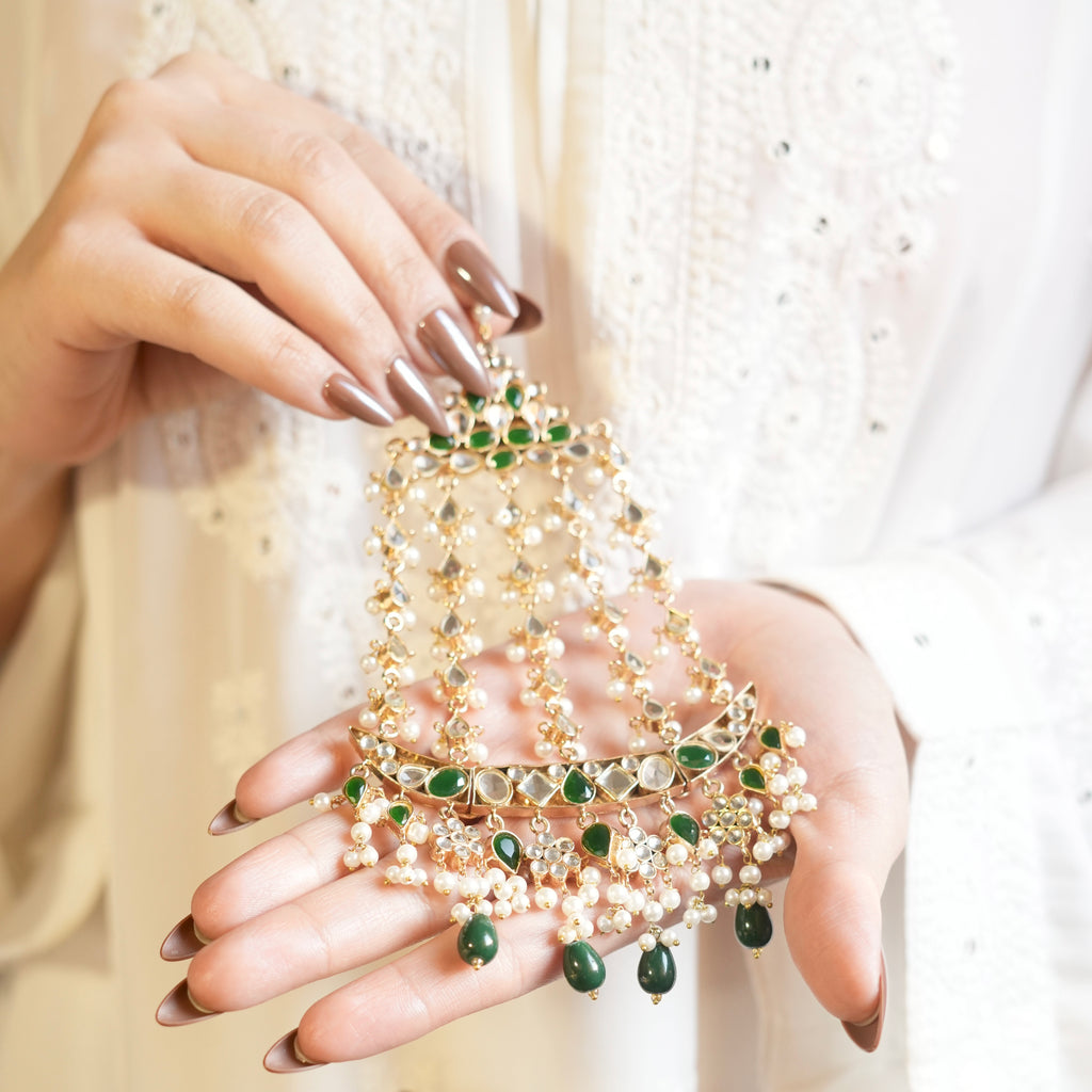 Emerald Pearl Jhumar