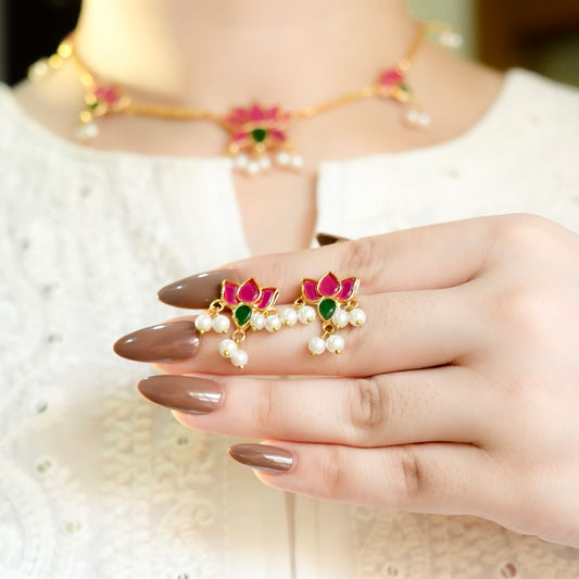 Tulips Necklace set