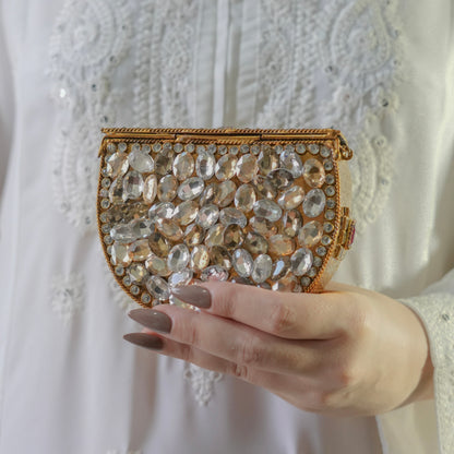 Royal Kundan Clutch (Medium Size)