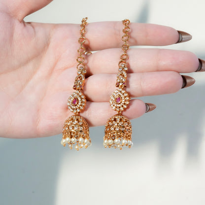 Royal Jhumkies with saharas