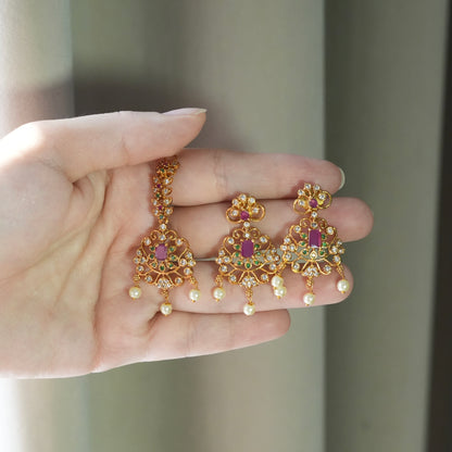 Double Layer Bridal Set (Micro-Gold Plated)
