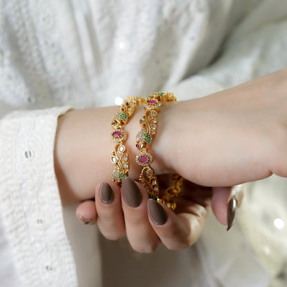Zari Bangles (Micro-Gold Plated)