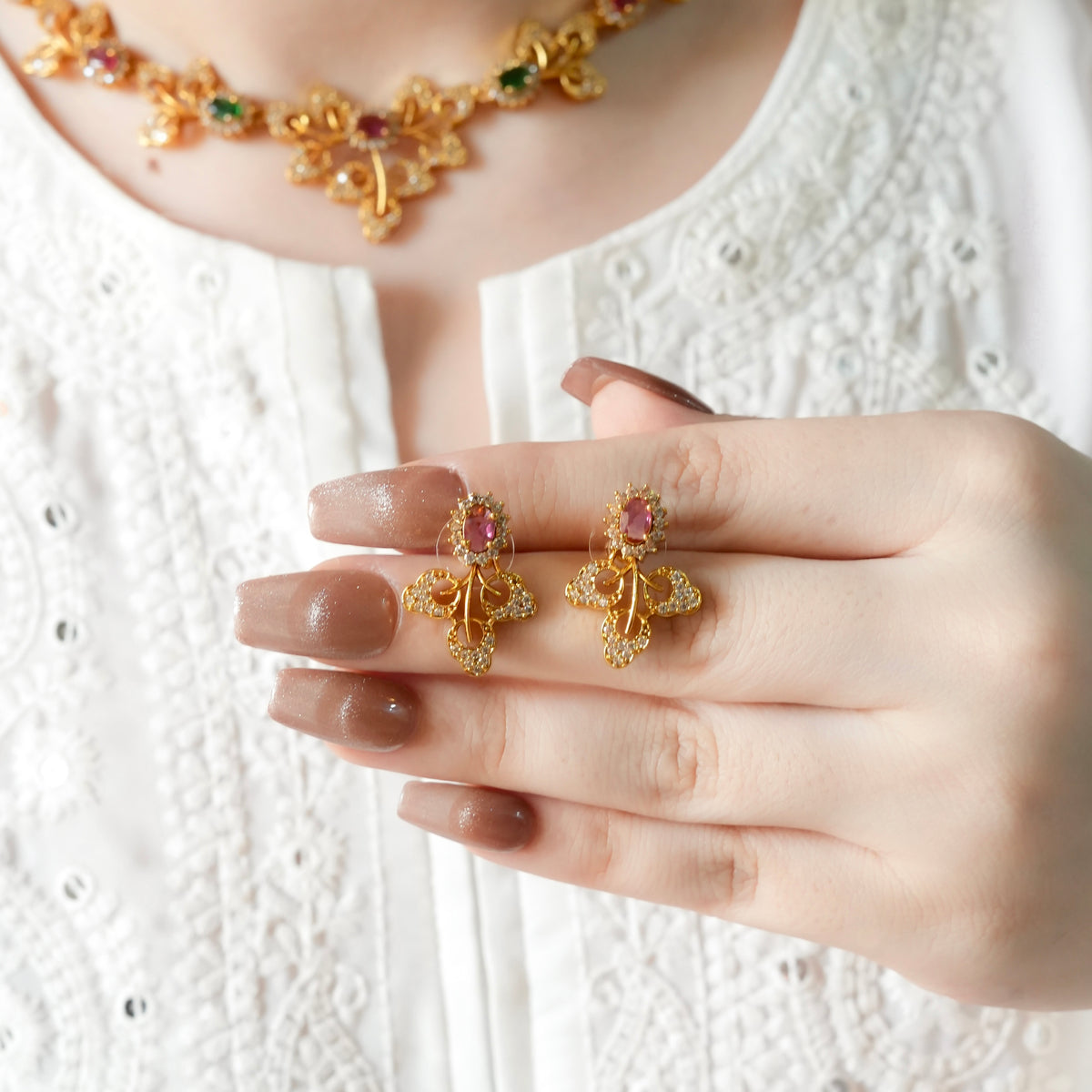 Petal Necklace set(Multi)