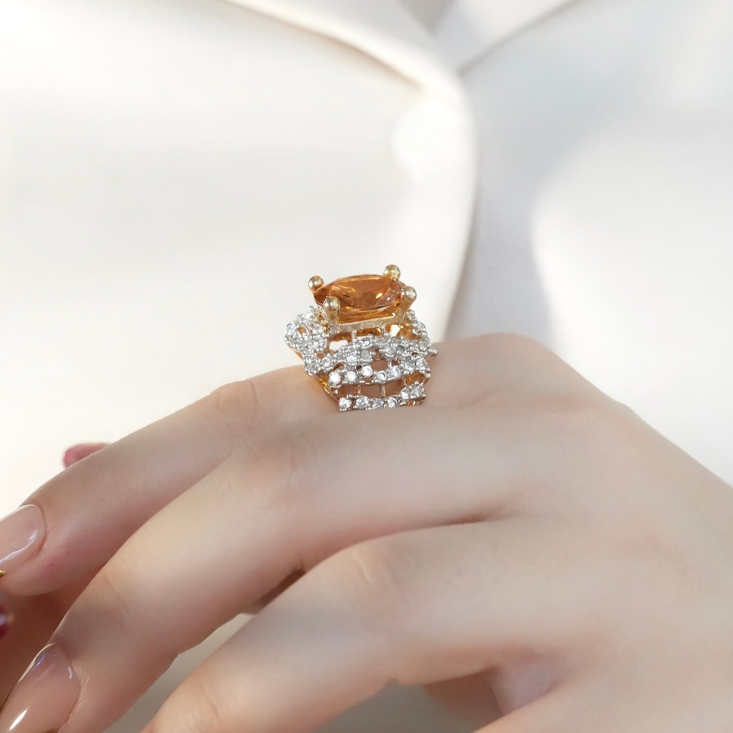 Gold-Plated Adjustable Ring