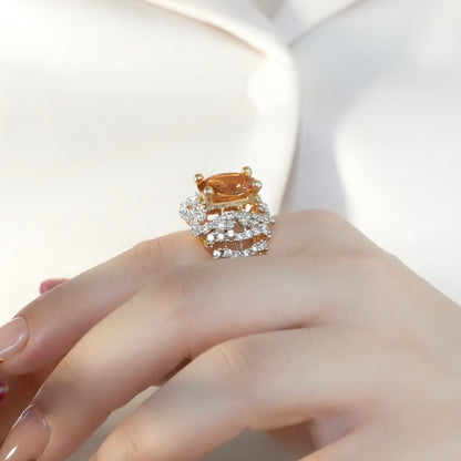 Gold-Plated Adjustable Ring