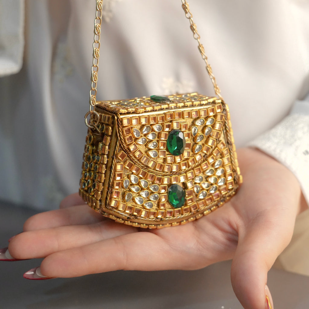 Mini Kundan Clutch