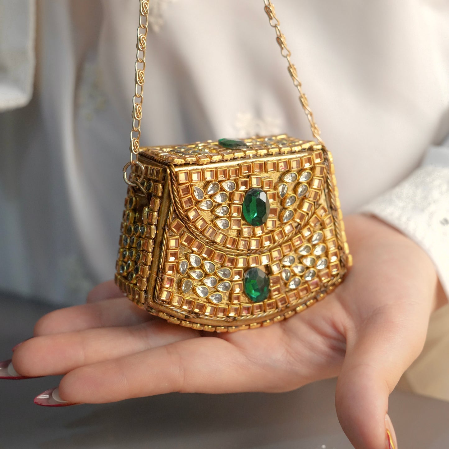Mini Kundan Clutch