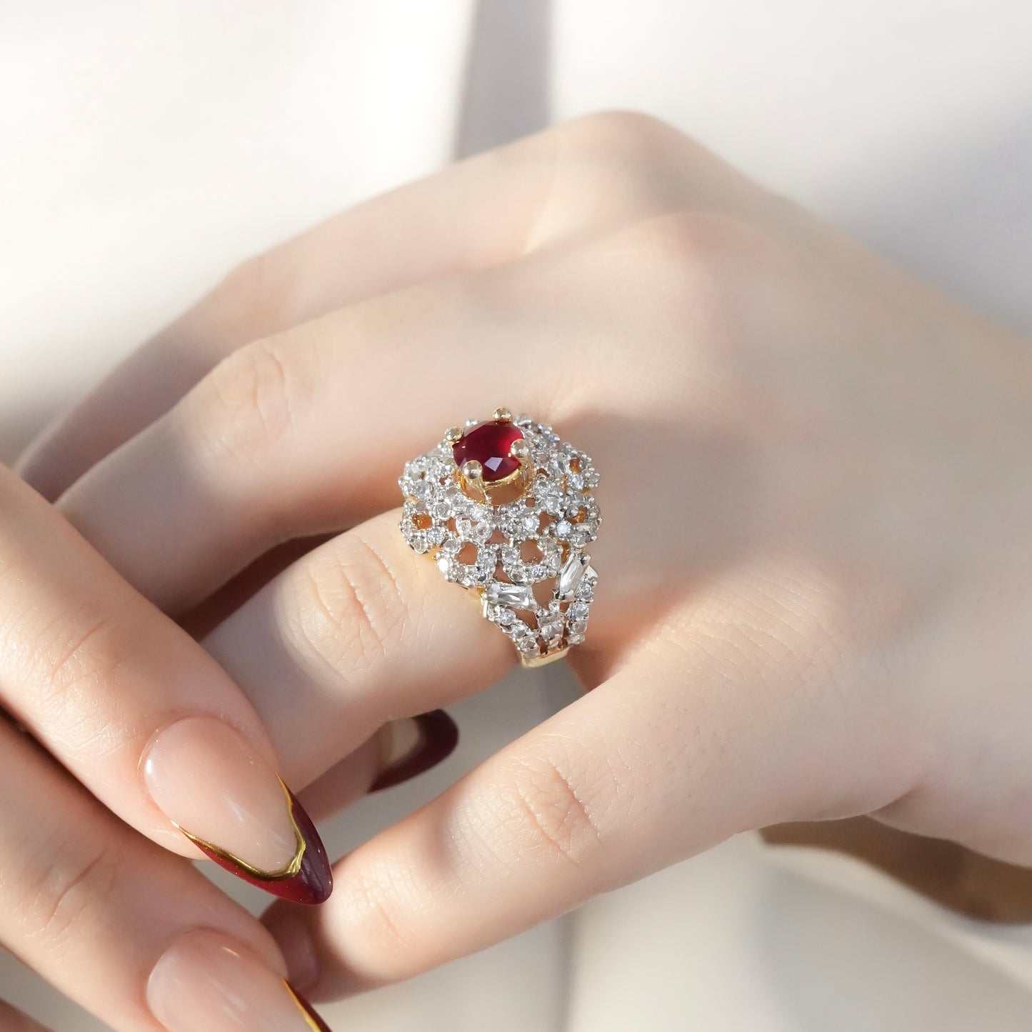 Gold-Plated Adjustable Ring