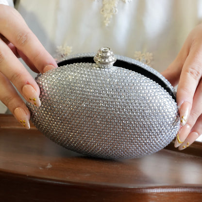 Rhinestone Clutch (Silver)