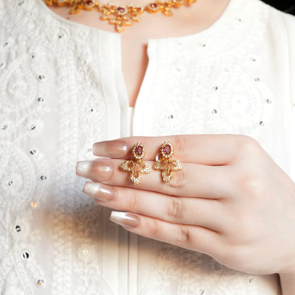 Petal Necklace Set(Pink)